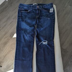 #200 Express Dark Wash Modern Boyfriend, Relaxed Fit, Low Rise  Jeans Size 4